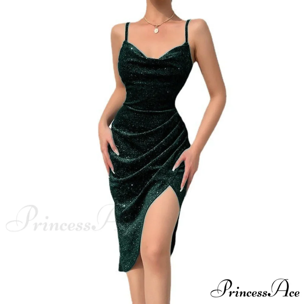 Bodycon Long Solid Midi Sleeveless Backless Party Dress - Image 4