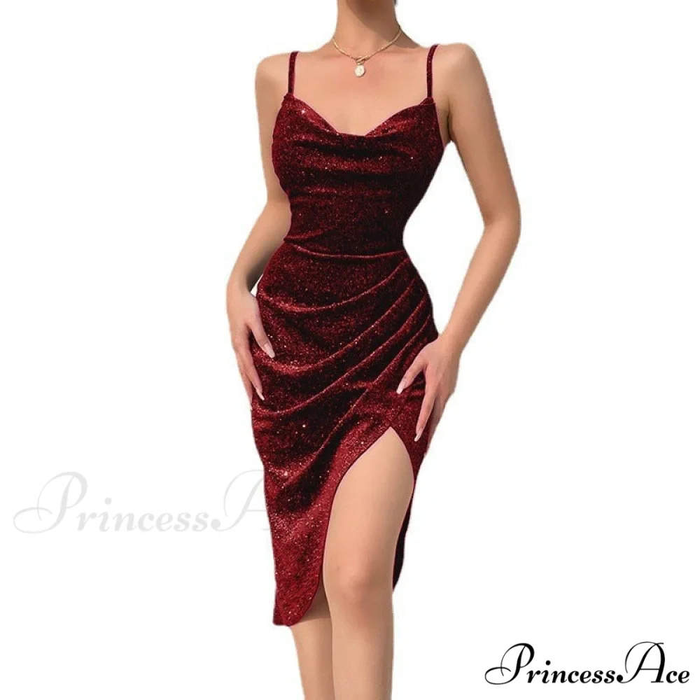 Bodycon Long Solid Midi Sleeveless Backless Party Dress - Image 6