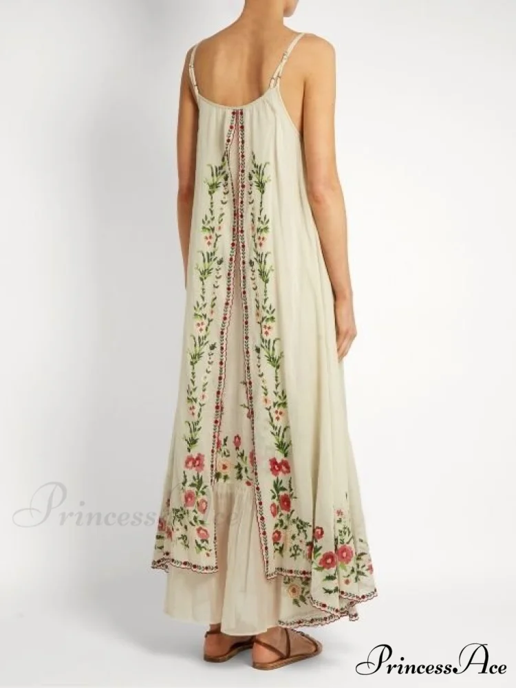 Vintage Spaghetti Strap Sleeveless Elegant Long Maxi Dress - Image 12