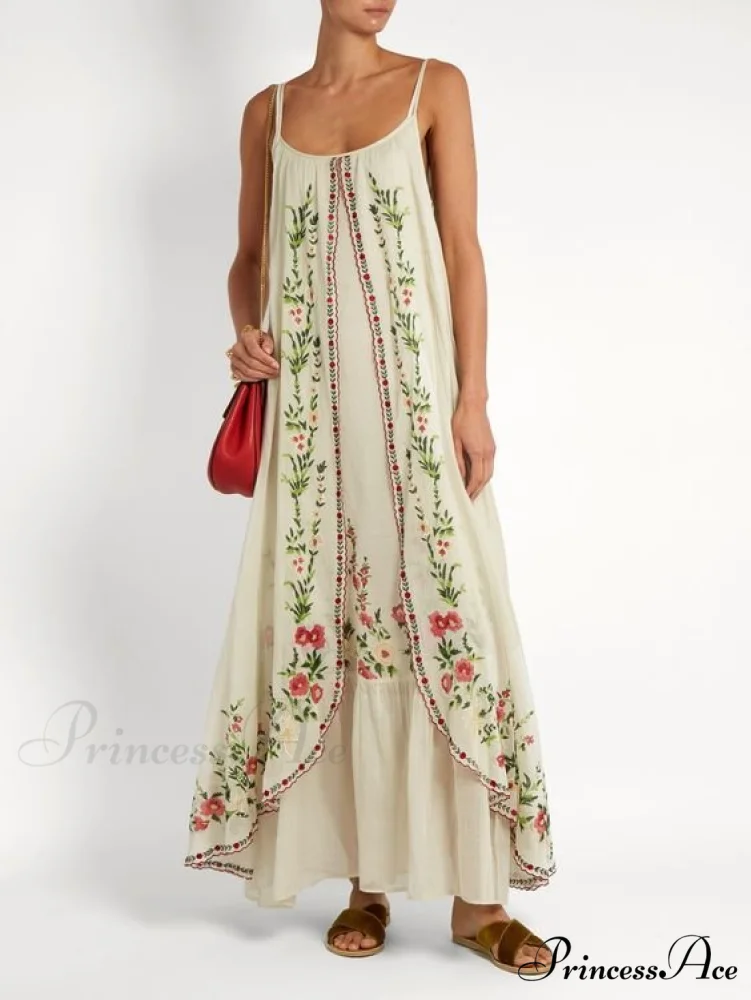 Vintage Spaghetti Strap Sleeveless Elegant Long Maxi Dress - Image 13