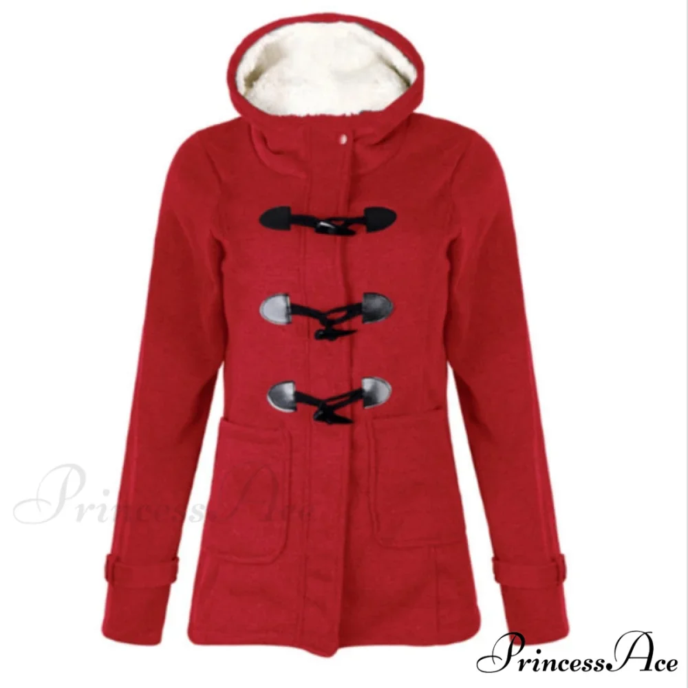 Overcoat Zipper Causal Hooded Coat - Image 11