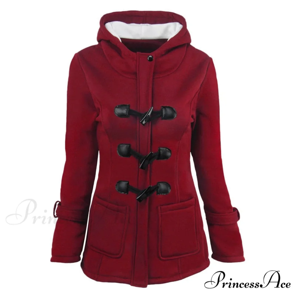 Overcoat Zipper Causal Hooded Coat - Image 6