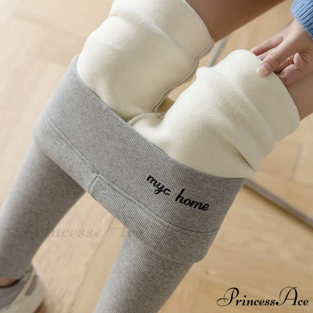 Velvet Thick High Waist Thermal Warm Leggings - Image 11