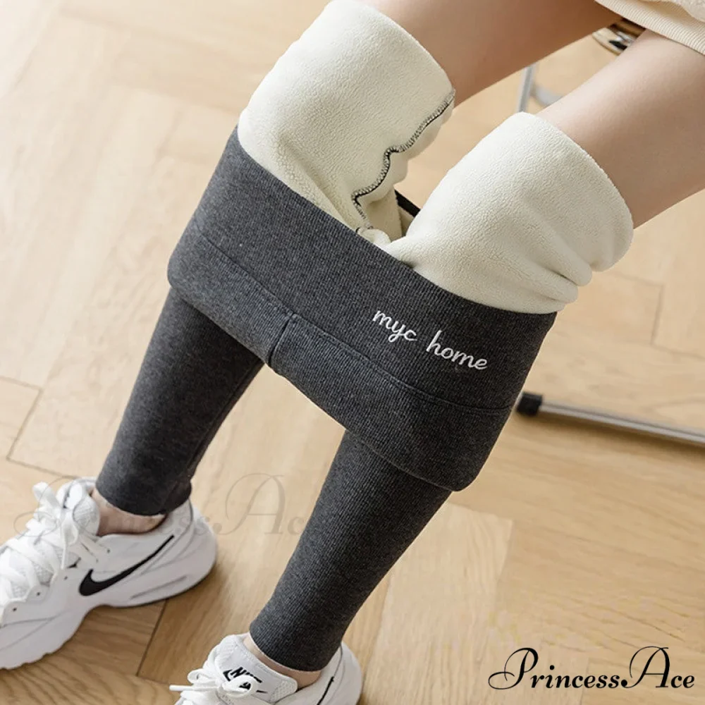 Velvet Thick High Waist Thermal Warm Leggings - Image 12