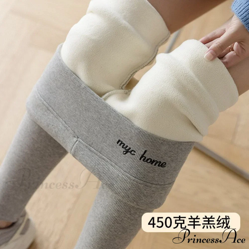 Velvet Thick High Waist Thermal Warm Leggings - Image 14