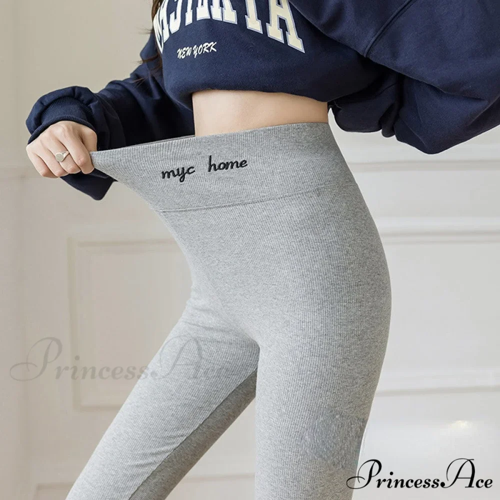 Velvet Thick High Waist Thermal Warm Leggings - Image 3