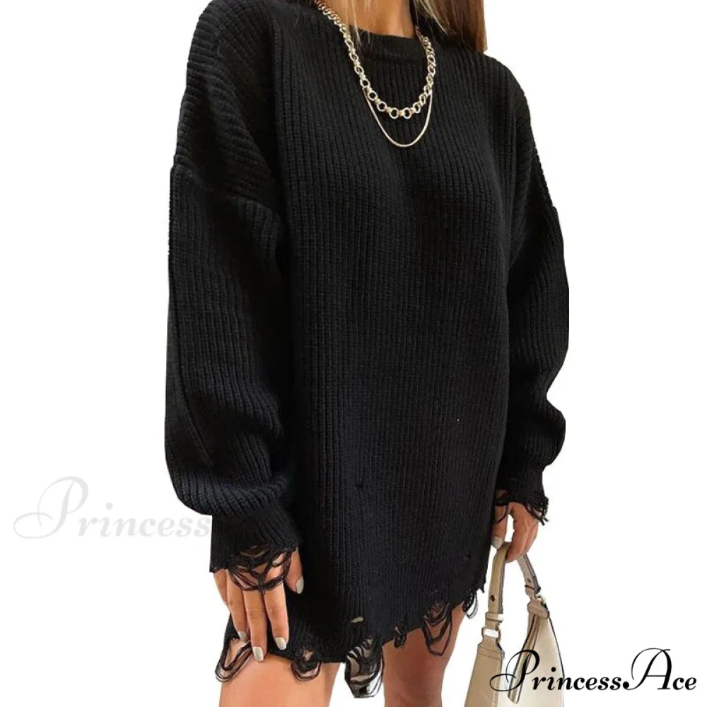 Knitted Casual O Neck Long Sleeve Fashion Sweater - Image 9