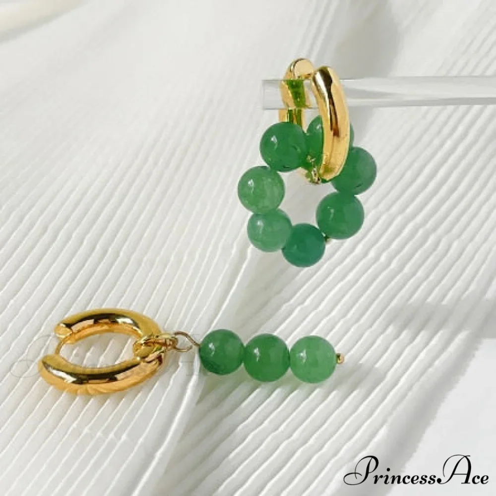 Natural Freshwater New Trend Double Circle Dangle Earrings - Image 5