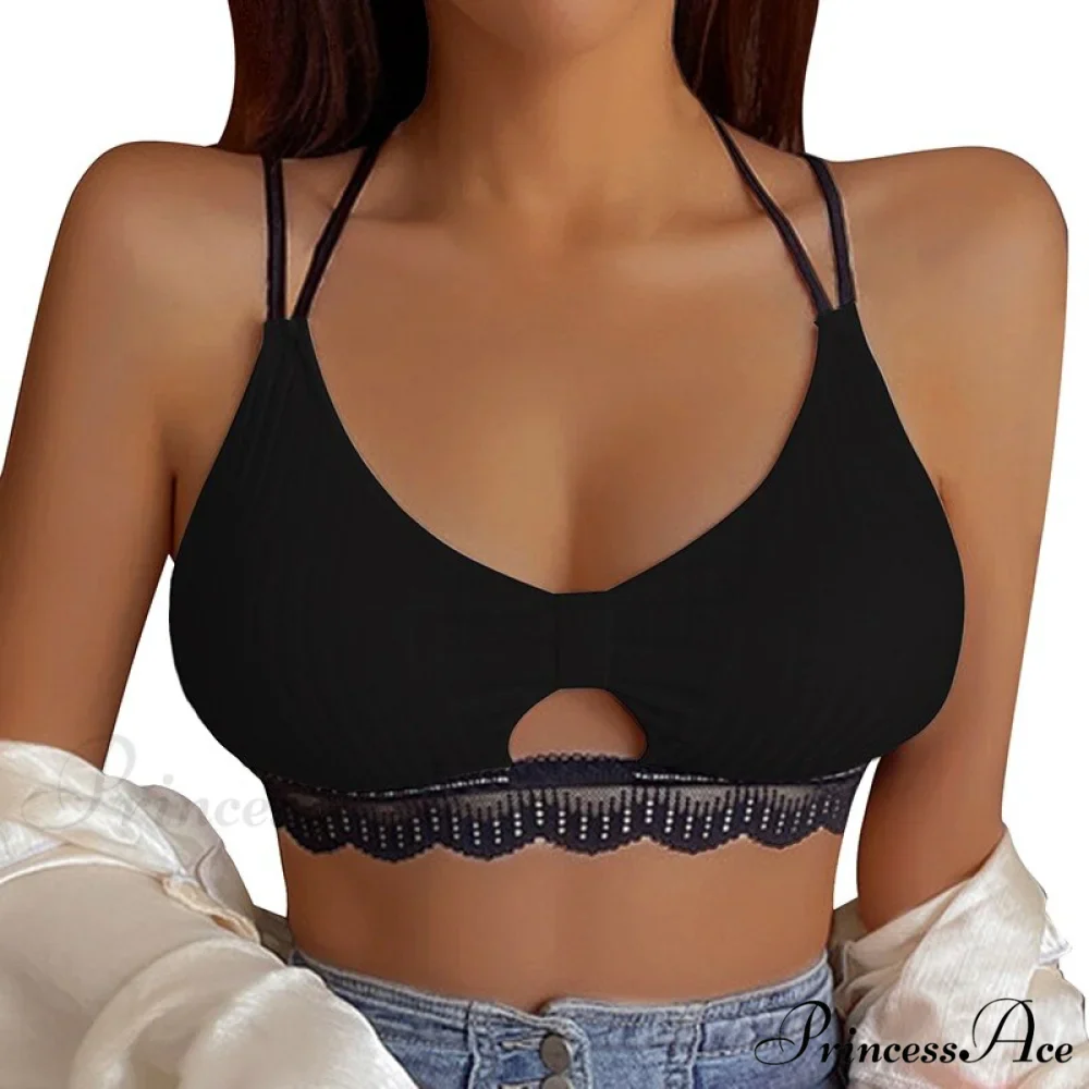 Leopard Sports Bra Tank Vest Lace Up Backless Crop Top - Image 11