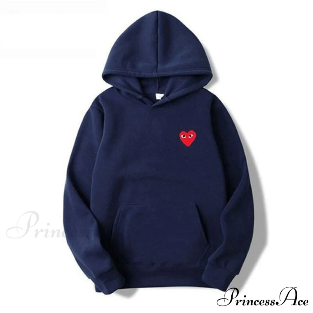 Cotton Heart-Eye Printed Fall/Winter Casual Hoodies - Image 6