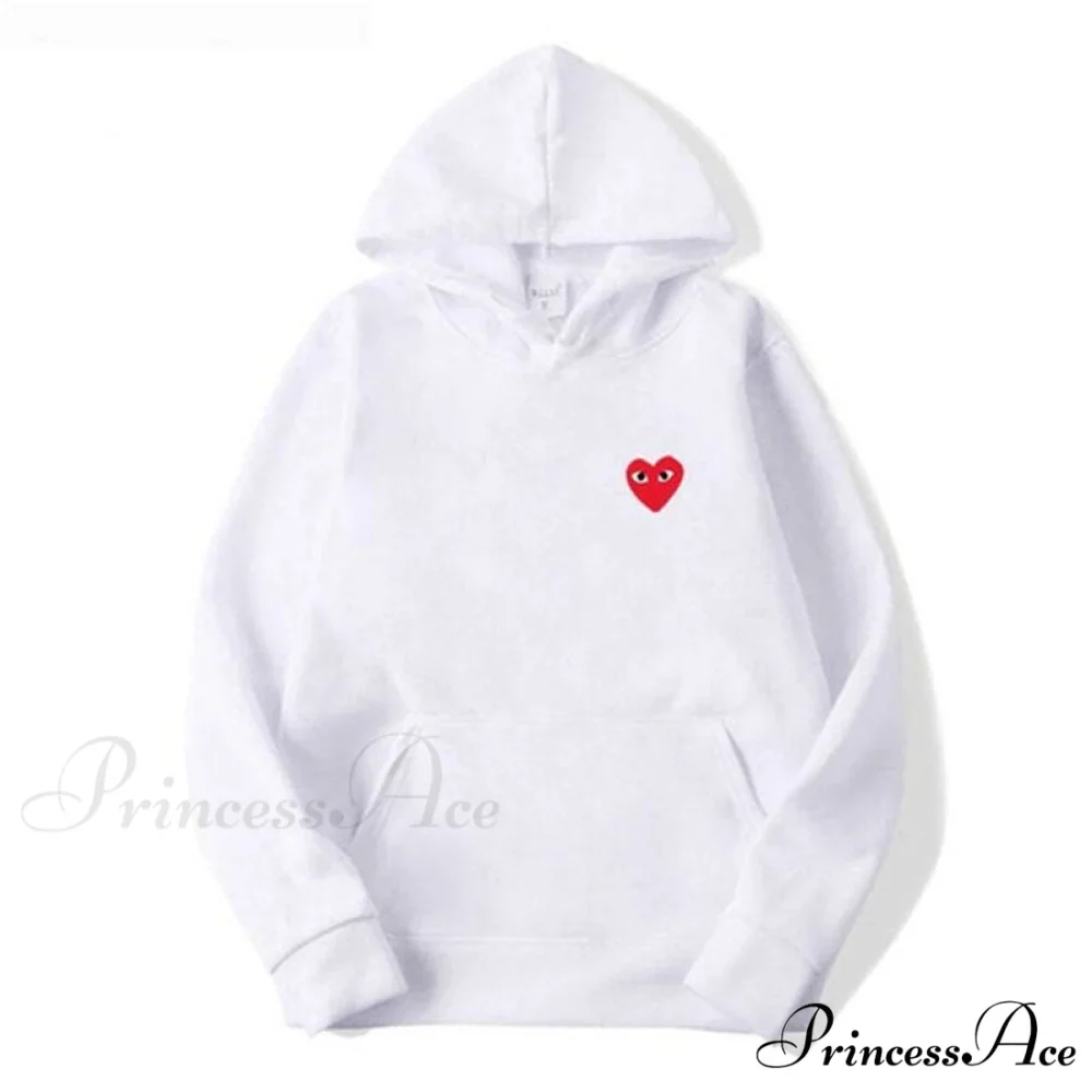 Cotton Heart-Eye Printed Fall/Winter Casual Hoodies - Image 8