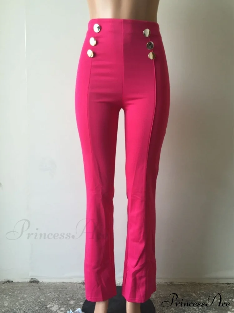 High Waist Formal Elegant Long Trousers - Image 4