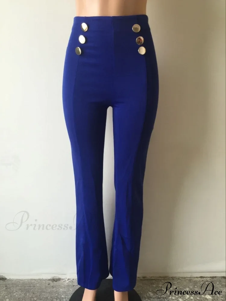High Waist Formal Elegant Long Trousers - Image 5