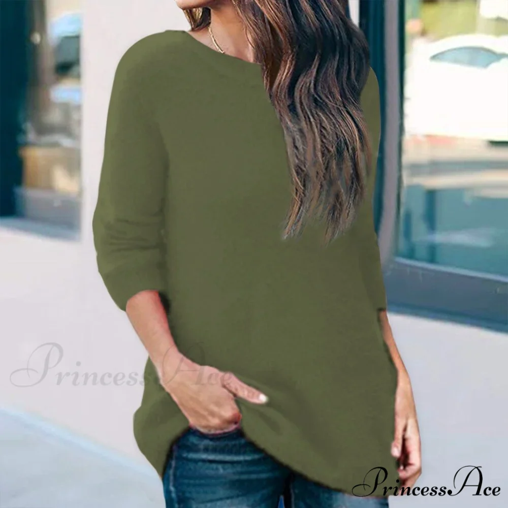 Casual V-neck Lace Long Sleeve Sexy Solid Color Shirt - Image 12