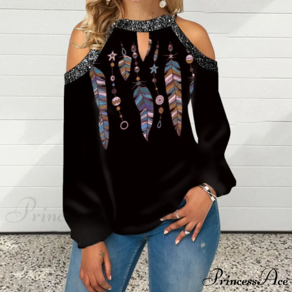 Casual Off Shoulder Loose Pullover Top - Image 2