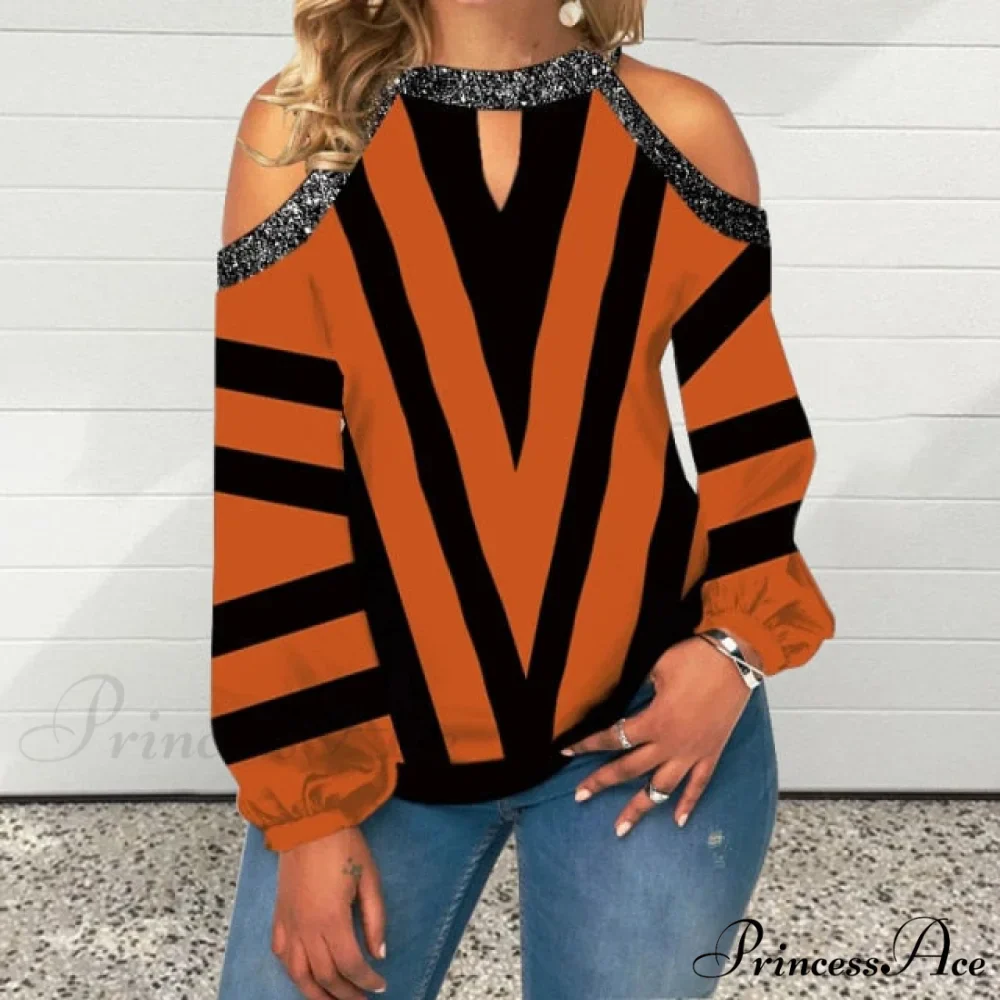 Casual Off Shoulder Loose Pullover Top - Image 6