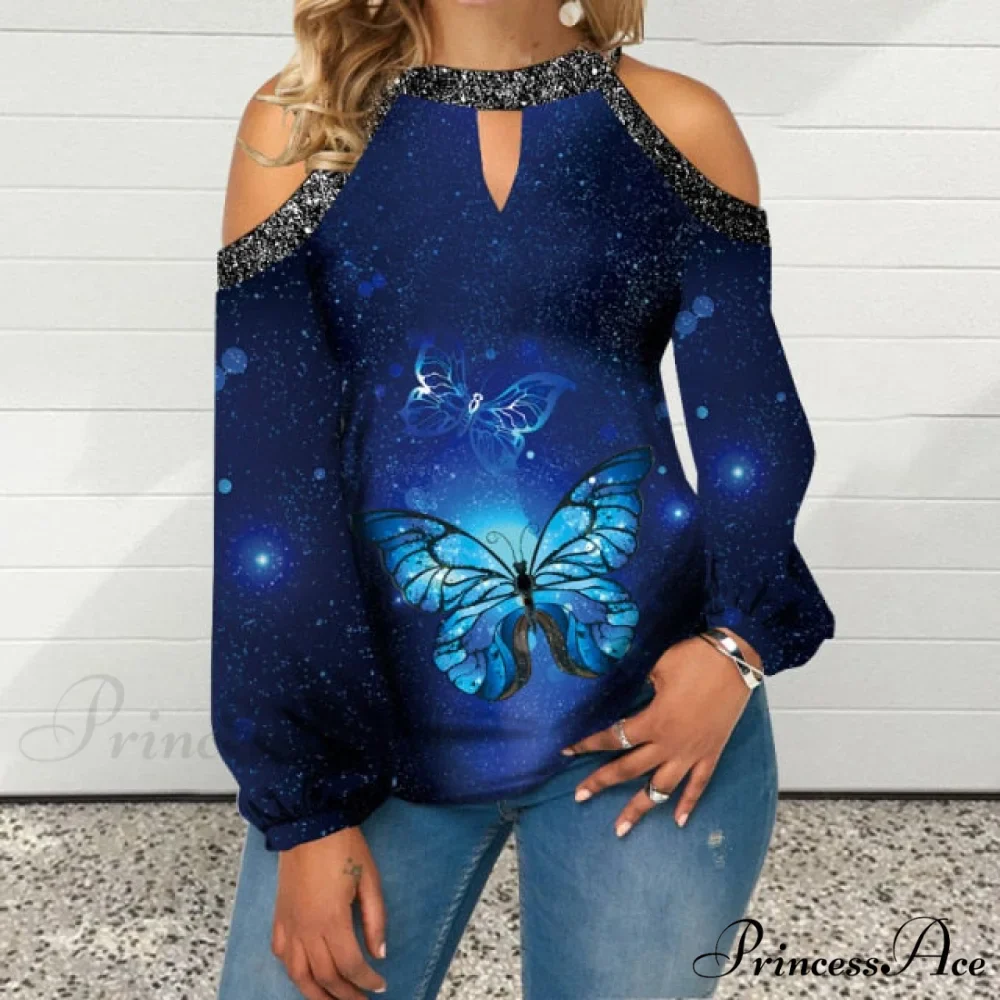 Casual Off Shoulder Loose Pullover Top - Image 9