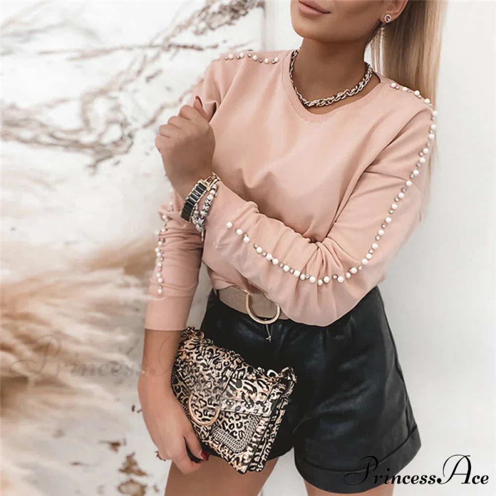 Elegant Long Sleeve Sequins Casual Pullover - Image 6