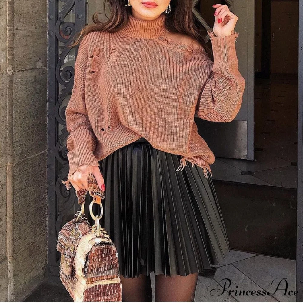Chic High Waisted Sexy A-line Mini Fashion Skirt - Image 2