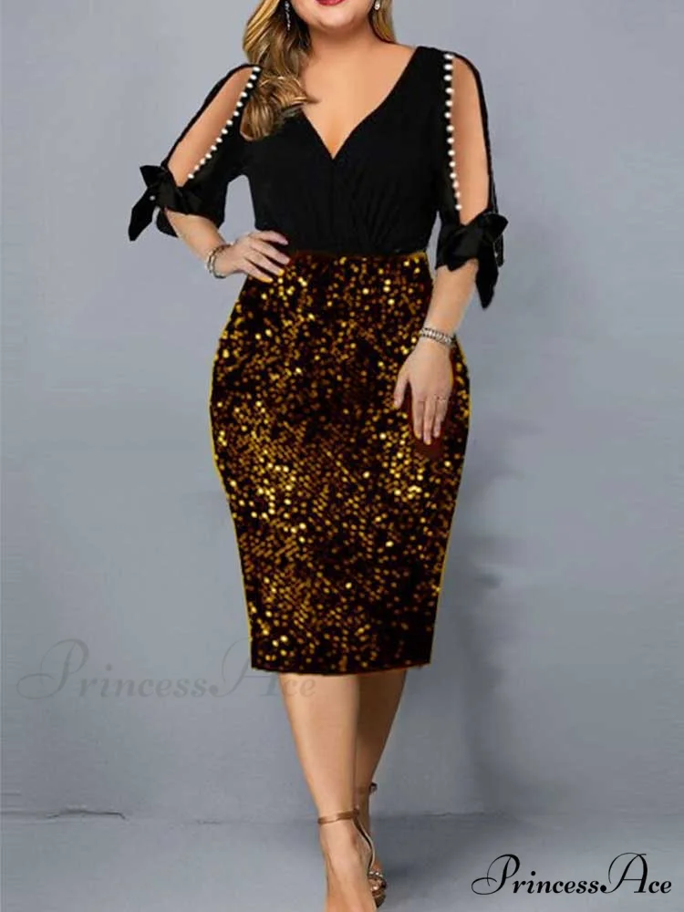 Plus Size Dresses Midi Loose Party Dress - Image 5