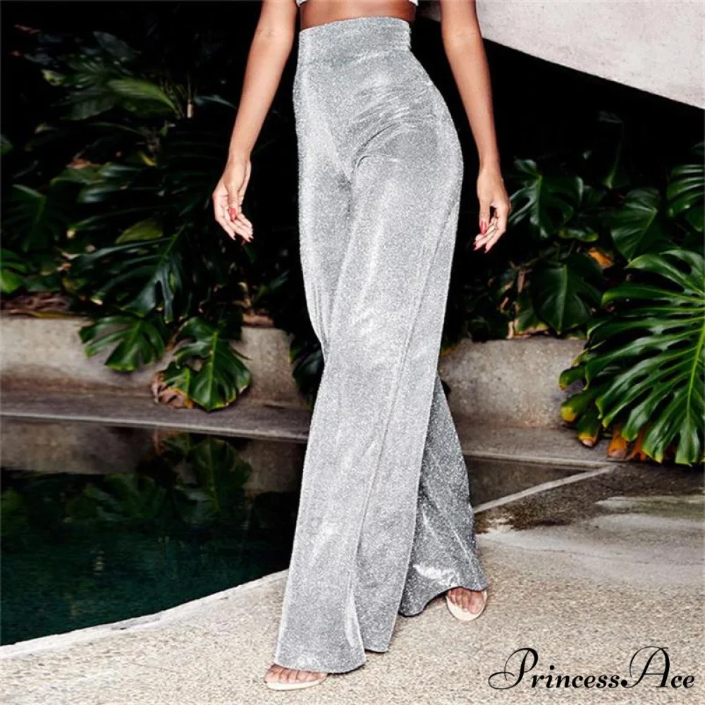 Wide Flare Leg Zipper Pants - Image 5