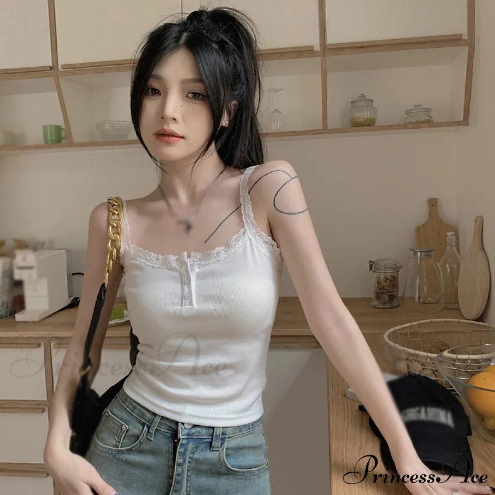 Women Lace Tank Top - Image 3