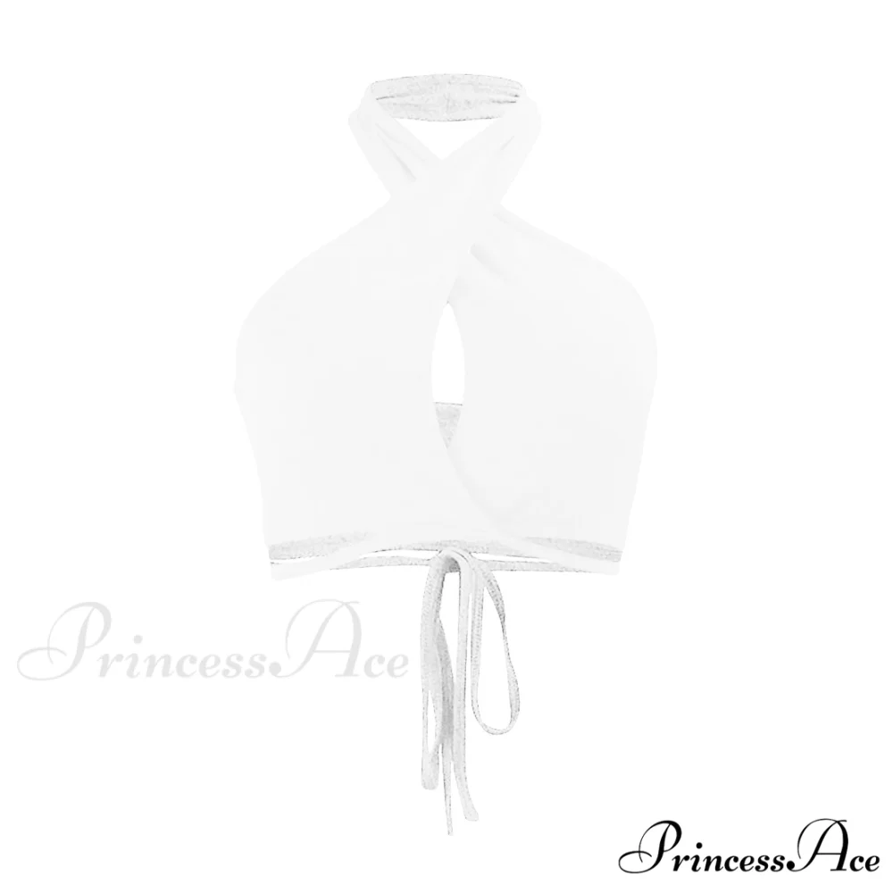Sexy Hollow Backless White Black Tank Top - Image 10