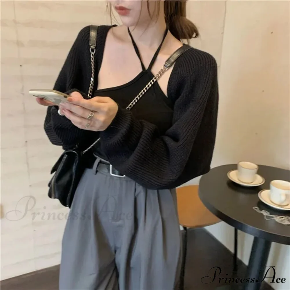 Female Solid Casual Chic Short Knitted Cardigans - Image 4