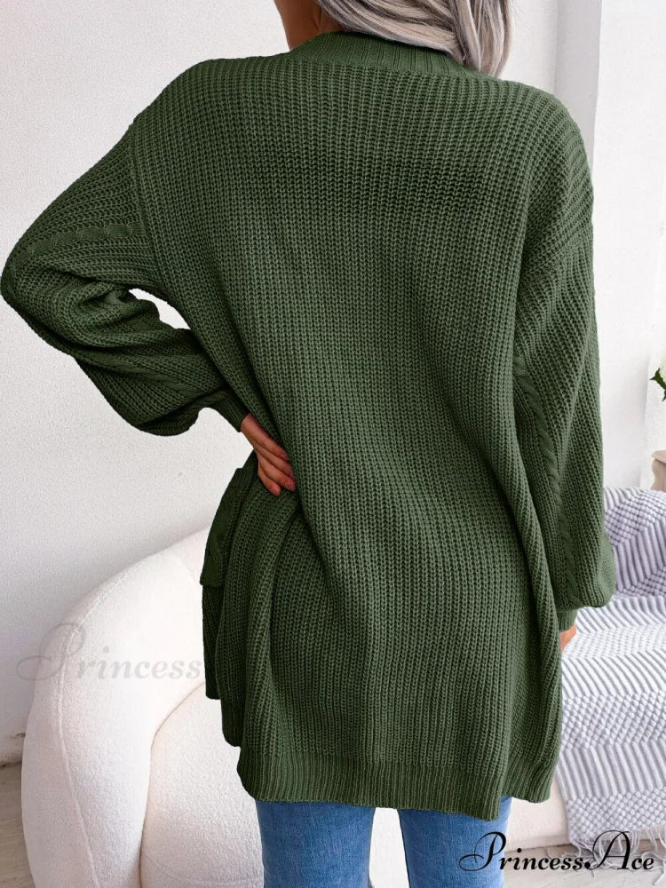 Autumn Winter Knitted Women Cardigan - Image 5