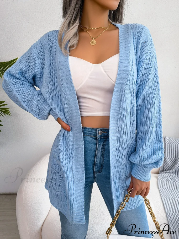 Autumn Winter Knitted Women Cardigan - Image 6