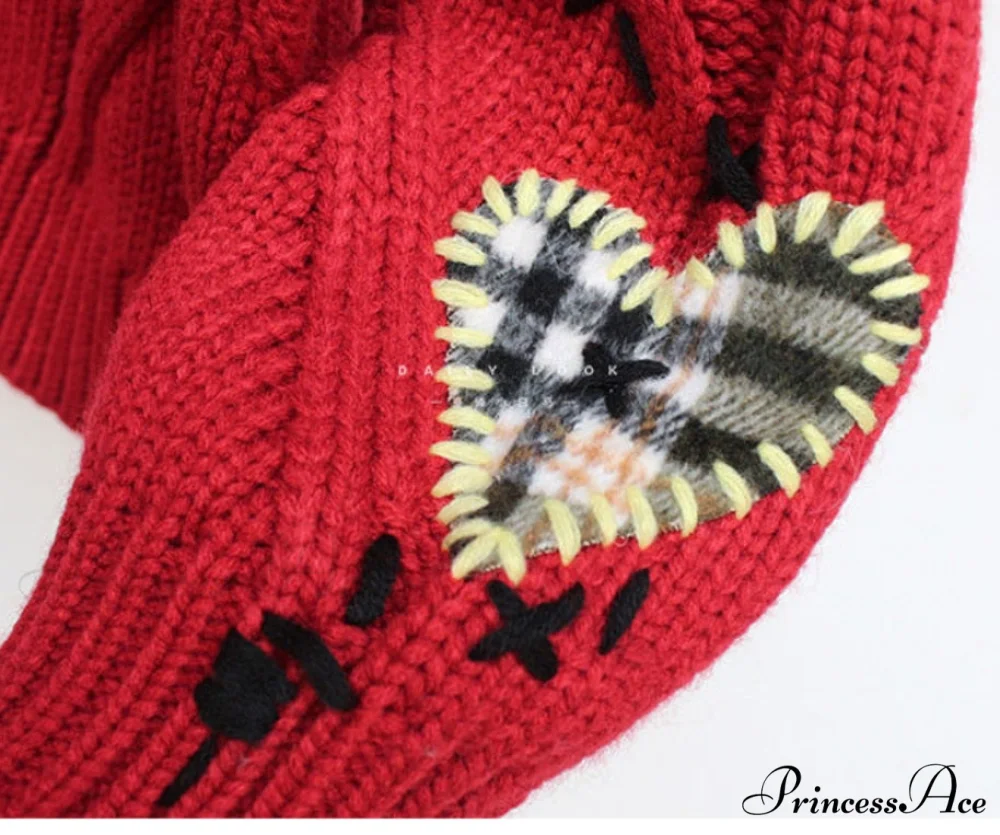 Jacket Loose Pocket Embroidery Fashion Knit Cardigan - Image 23