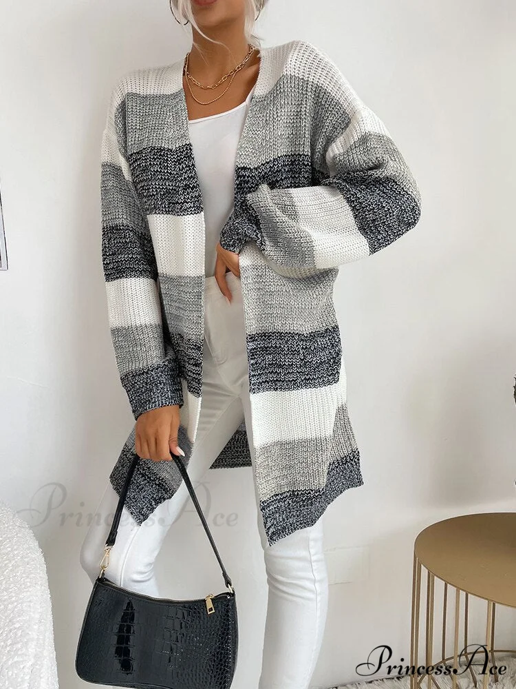 V-neck Knitted Sweater Fashion Warm Holiday Cardigan - Image 7