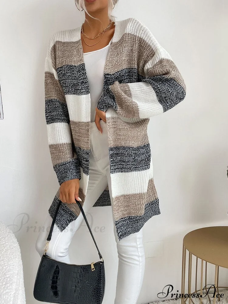 V-neck Knitted Sweater Fashion Warm Holiday Cardigan - Image 8