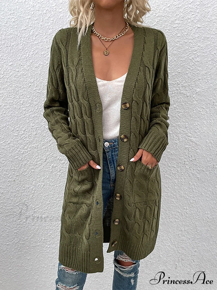 Winter Vintage Casual Loose Cardigan - Image 8