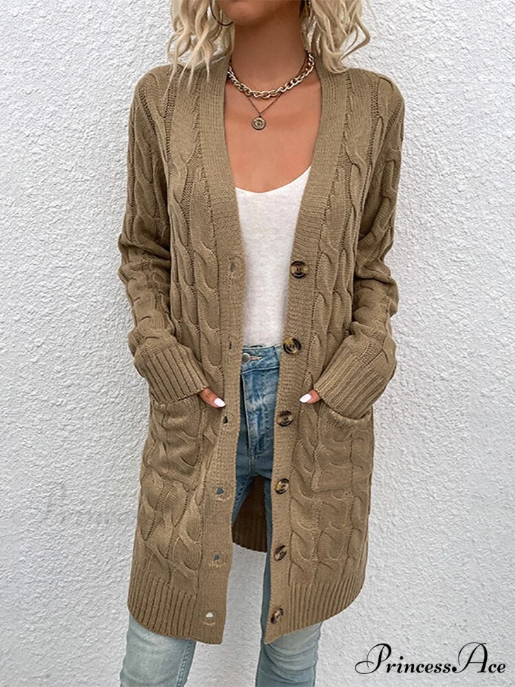 Winter Vintage Casual Loose Cardigan - Image 9