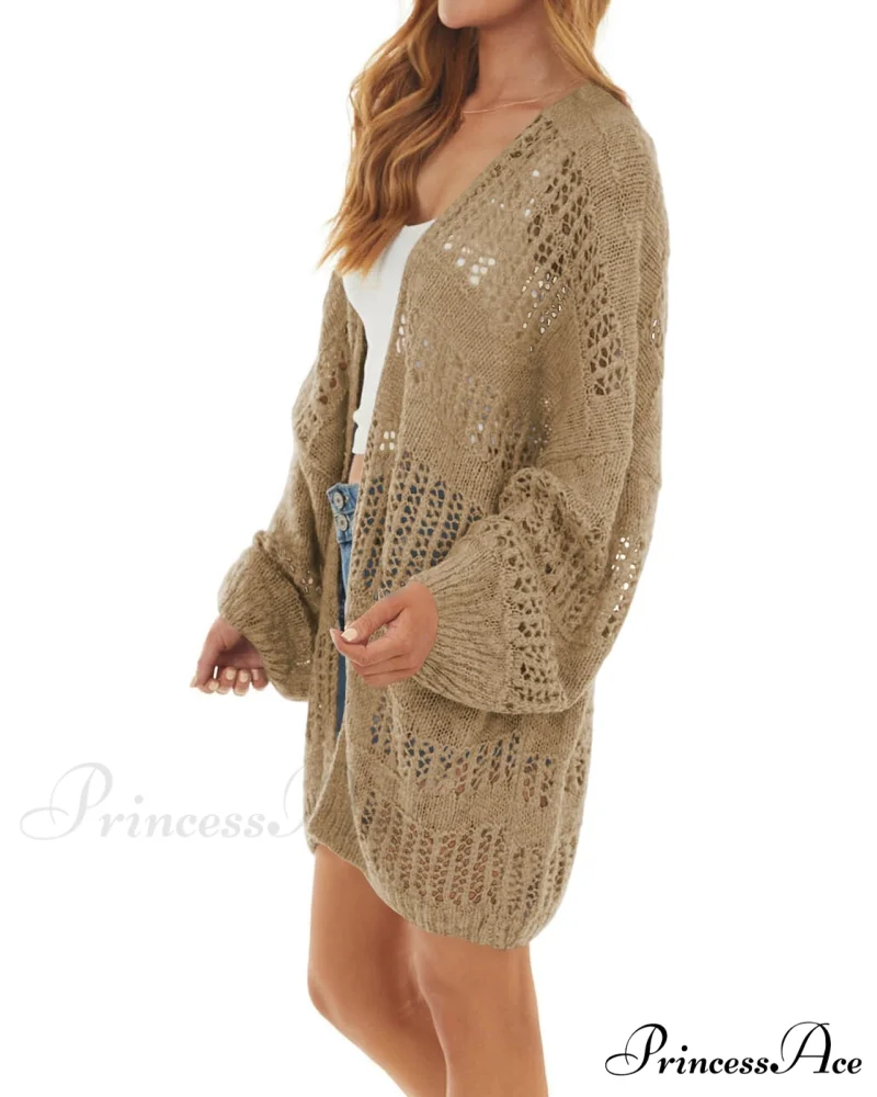 Boho Solid Color Oversized Summer Open Front Cardigans - Image 4