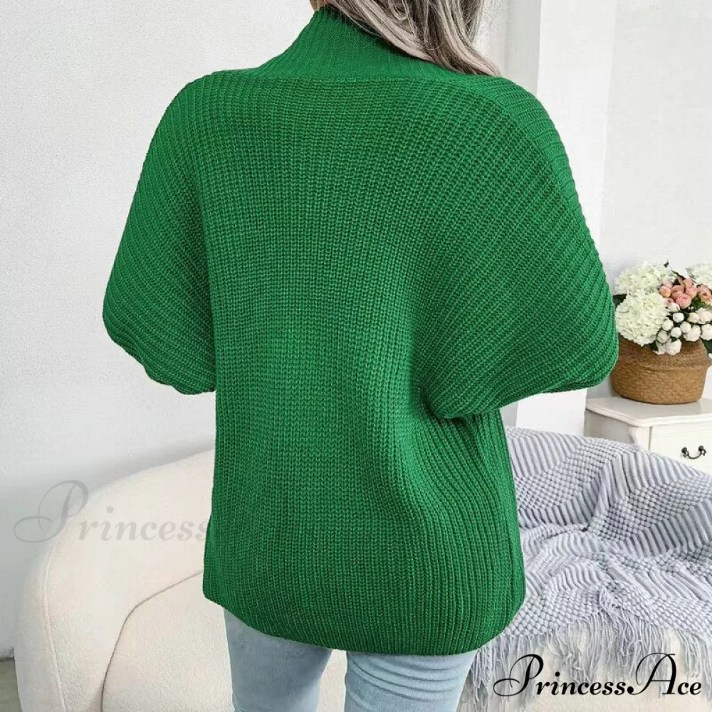 Women Autumn Knit Loose Cardigan - Image 2