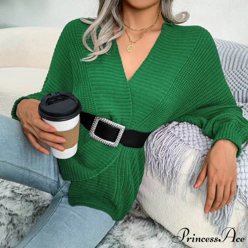 Women Autumn Knit Loose Cardigan - Image 7