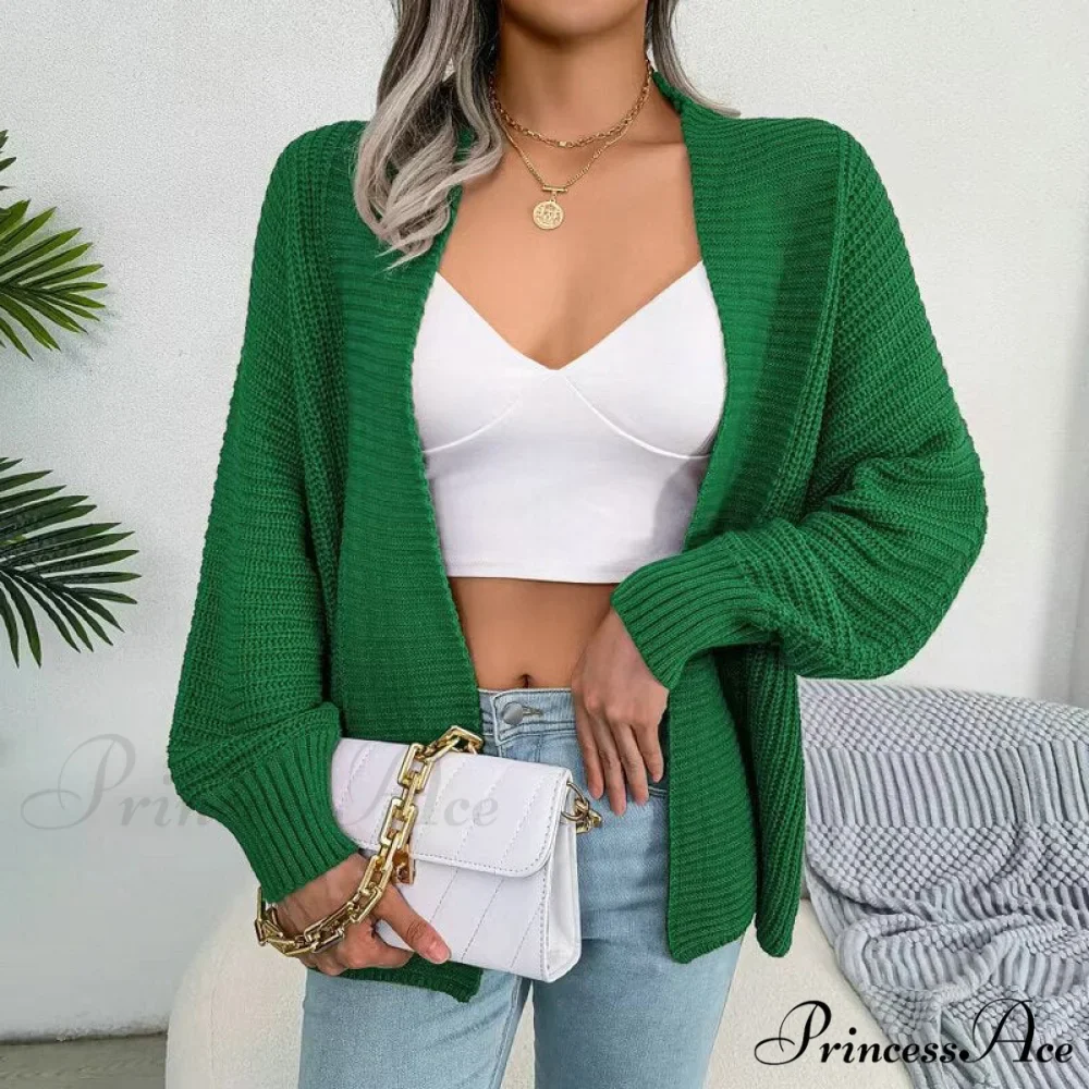 Women Autumn Knit Loose Cardigan - Image 8
