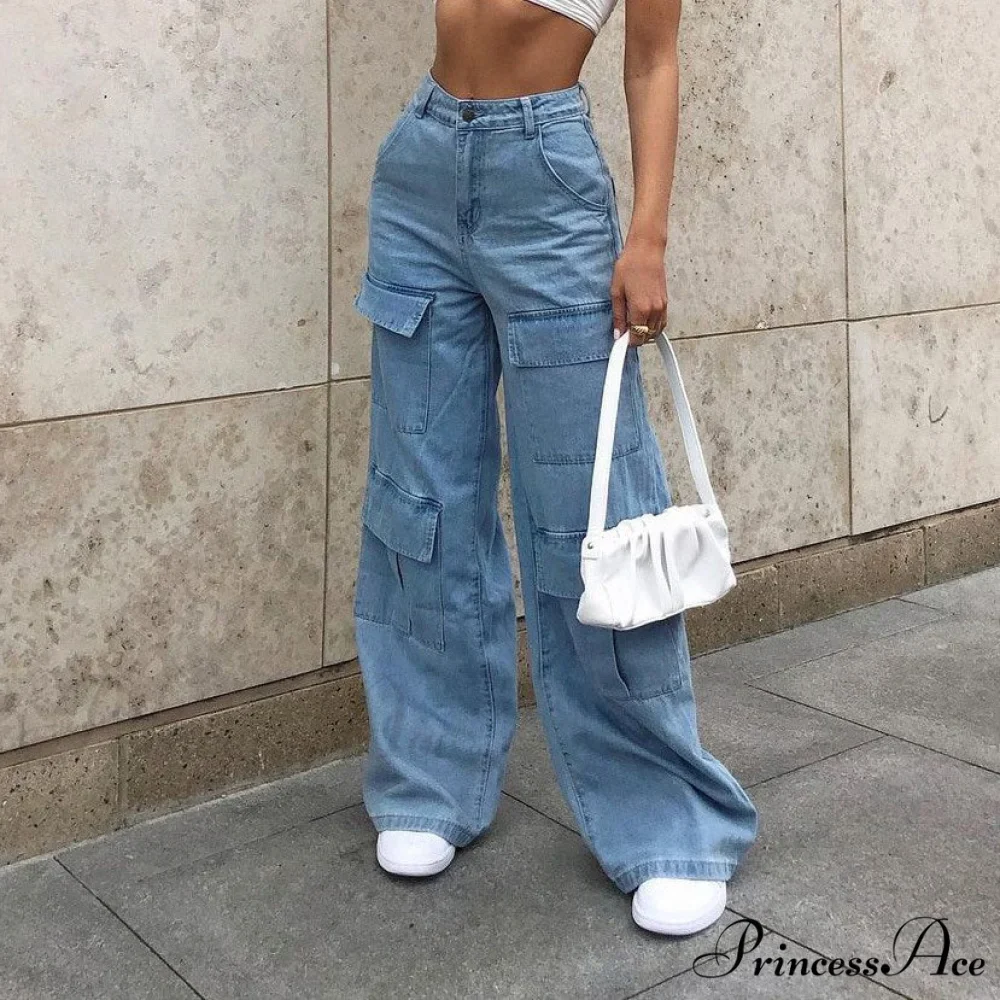 Loose Waist Casual Stylish Multi Pockets Trousers - Image 4