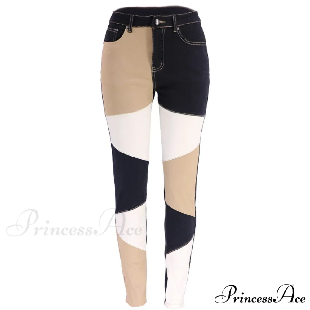 Slim Denim Pencil Pants High Stretch Trousers - Image 8