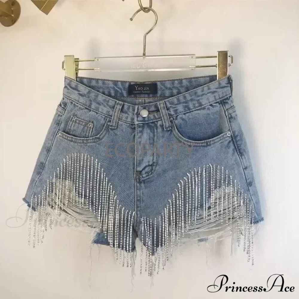 Slim Booty Fringed Denim Ripped Ladies Jeans - Image 3