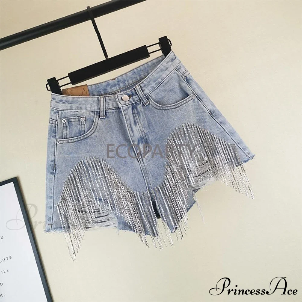 Slim Booty Fringed Denim Ripped Ladies Jeans - Image 4