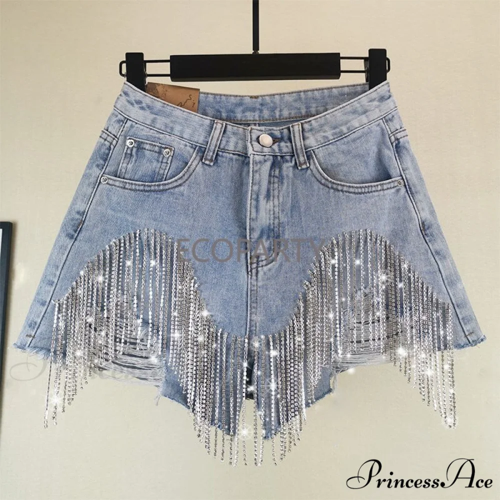 Slim Booty Fringed Denim Ripped Ladies Jeans - Image 5