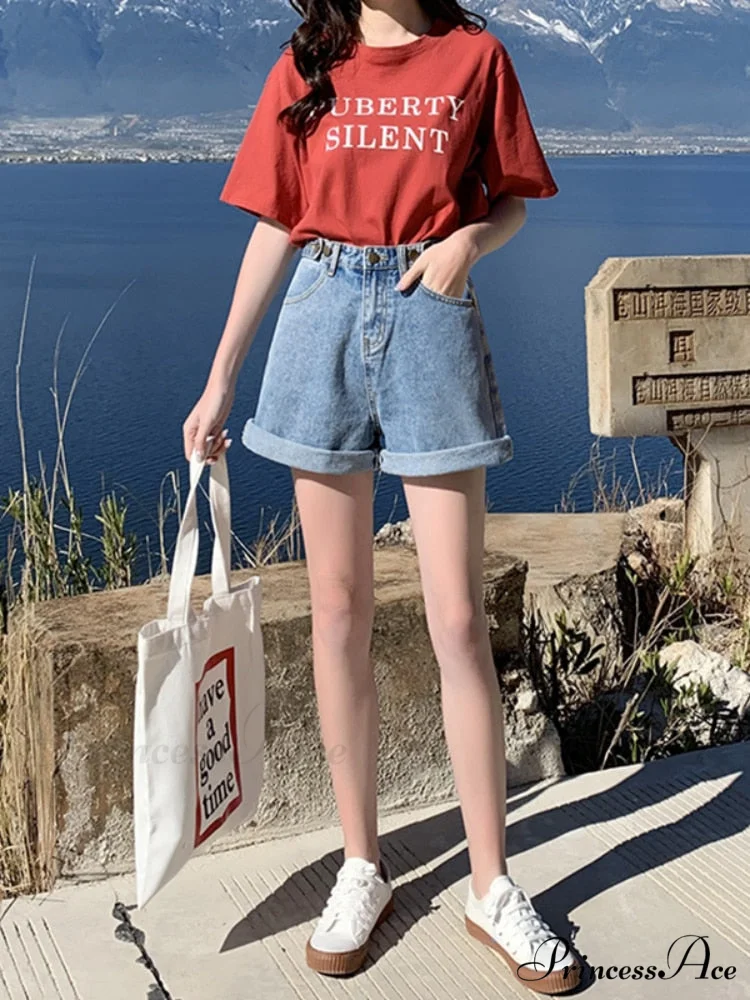 Loose Fit Streetwear Solid Color Straight Jeans - Image 3