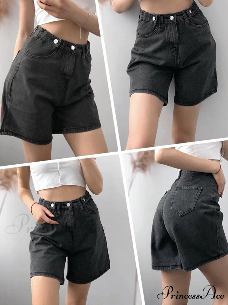 Loose Fit Streetwear Solid Color Straight Jeans - Image 6