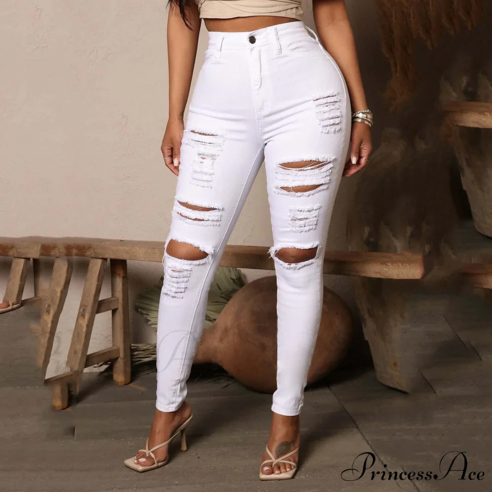Holes Leggings Pants De Mujer Vaqueros - Image 5