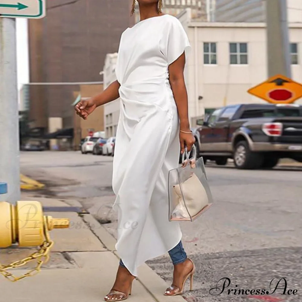 Asymmetrical Summer Casual Sexy Blouse - Image 3