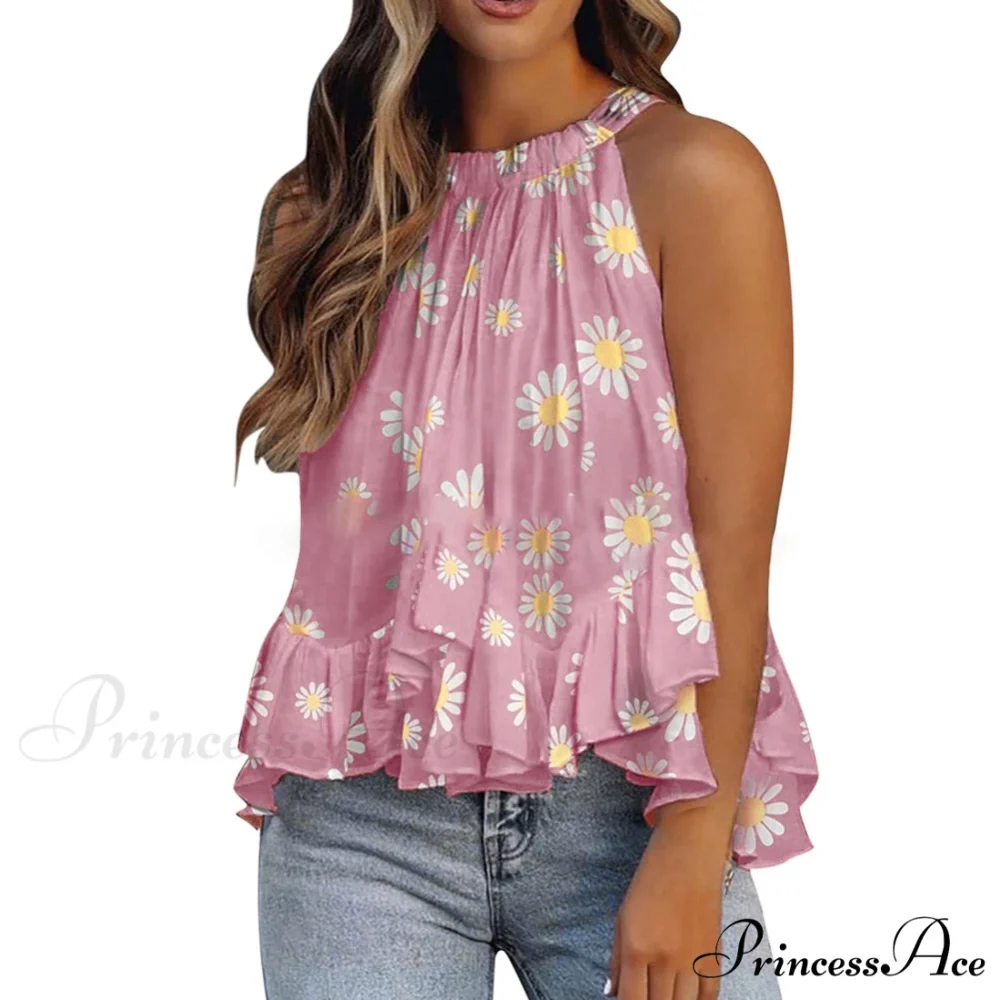 Solid Color Floral Polka Dot Blouses - Image 4