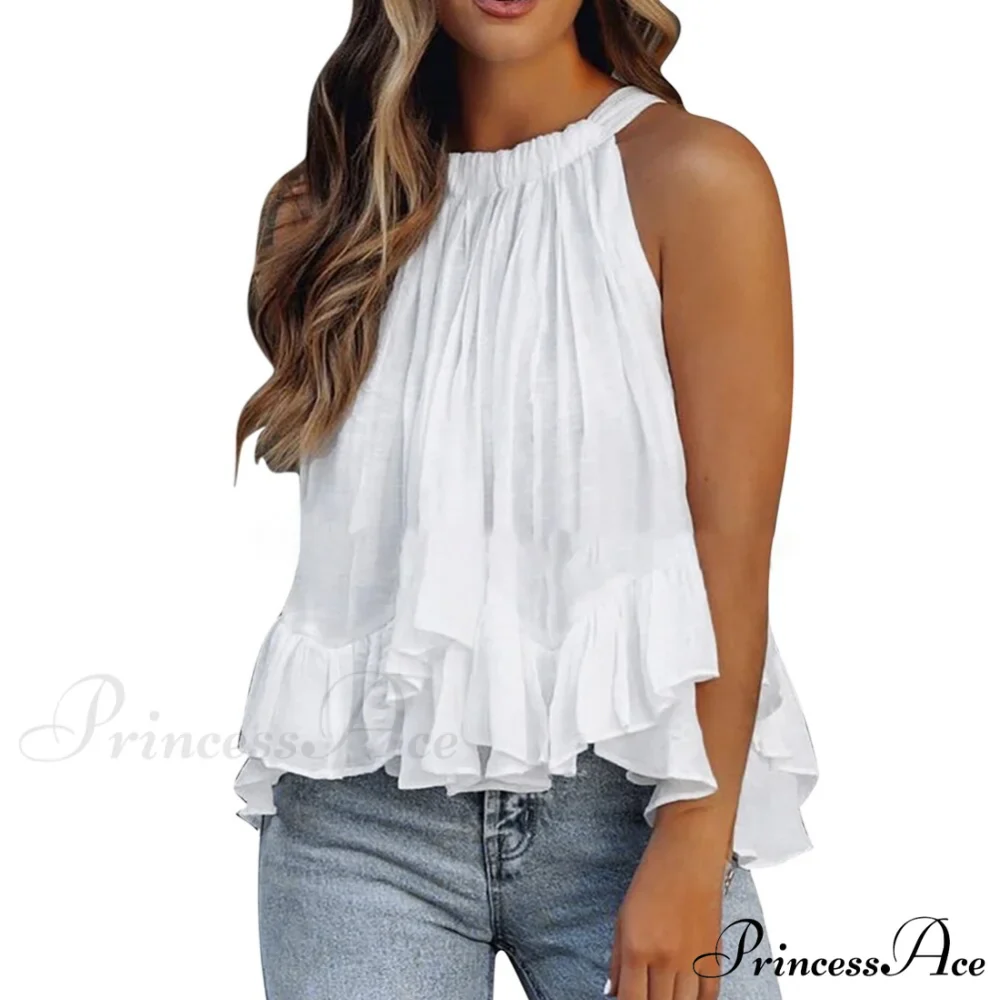 Solid Color Floral Polka Dot Blouses - Image 6